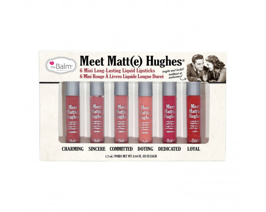 HUGHES MINI KIT VOL.1 - LIPSTICK LIQUID 6x1.2ML THEBALM