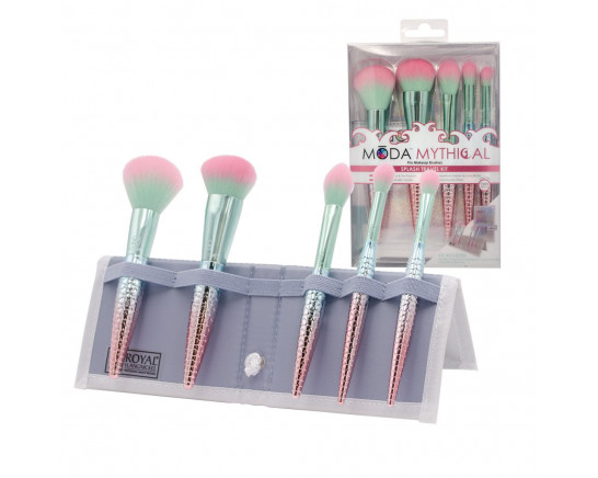 MYTHICAL SPLASH TRAVEL BRUSH KIT 6PC MODA ROYAL BRUSH