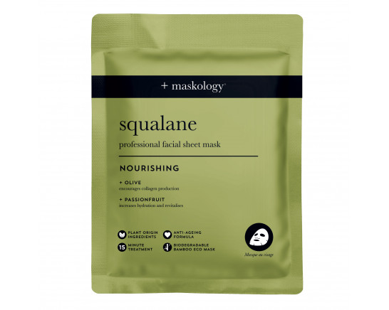 SQUALANE NOURISHING SHEET MASK 22ML MASKOLOGY