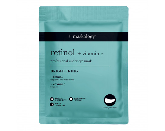 RETINOL & VITAMIN C UNDER EYE BRIGHTENING MASK 3 X 3.5GR MASKOLOGY